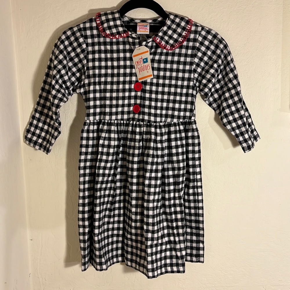 Sweet Potatoes Collared Flannel Dress from ‘90s